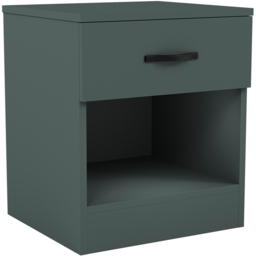 Vida Designs Riano Jasper Green Single Drawer Single Shelf Bedside Table - thumbnail 2