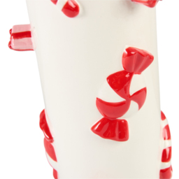 White Candy Cane Sweet and Present Vase - thumbnail 4