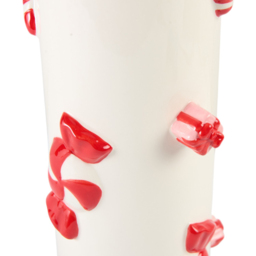 White Candy Cane Sweet and Present Vase - thumbnail 3