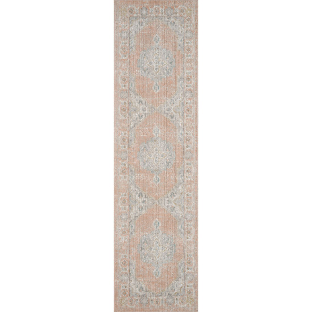 Desire Rugs Maia Orchid Floral Coral Rug 60 x 220cm - image 1