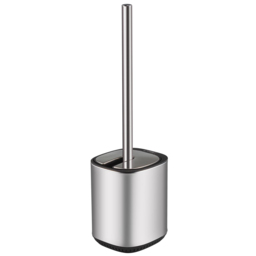 Bathstore Silver Square Toilet Brush Holder