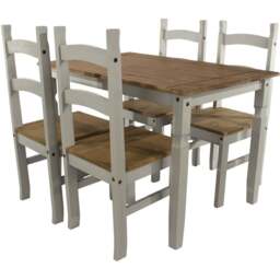 Core Products Corona 4 Seater Dining Set Grey - thumbnail 2
