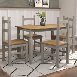 Core Products Corona 4 Seater Dining Set Grey - thumbnail 1