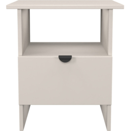 Crowndale Bora Single Drawer Single Shelf Matt Kashmir Lamp Table Ready Assembled - thumbnail 2