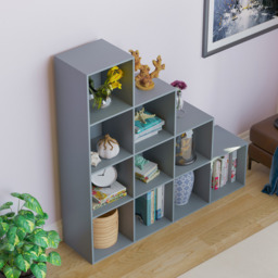 Vida Designs Durham 10 Grey Cube Staircase Storage Unit - thumbnail 4