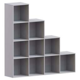 Vida Designs Durham 10 Grey Cube Staircase Storage Unit - thumbnail 2