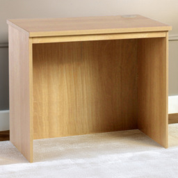 R White Cabinets Brown Home Office Desk