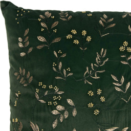 Foliage Embroidered Cushion Green - thumbnail 3