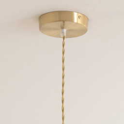 ValueLights Lane Brushed Gold and Clear Glass 5 Tier Ceiling Pendant Light - thumbnail 4