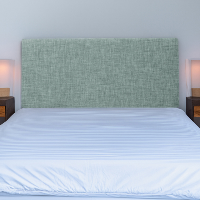 Bedmaster Valencia Super King Size Duck Egg Linen Plain Headboard - image 1