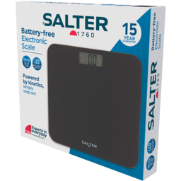 Salter Battery-Free Electronic Scale Black - thumbnail 3