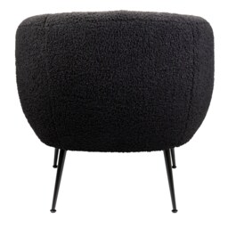 Tori Boucle Tub Chair - Black - thumbnail 4