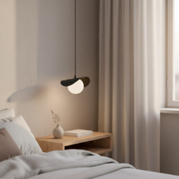 Emibig Ritual White Shade Black G9 LED Pendant Lamp - thumbnail 2