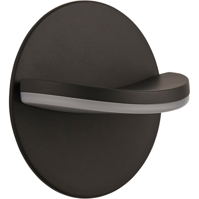 Lighting Collection IP65 Eclipse Disc LED Outdoor Wall Light - image 1