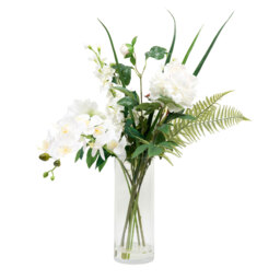Orchid & Delphinium Vase Arrng - thumbnail 1