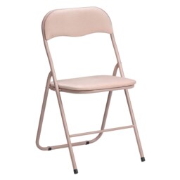 Velvet Folding Chair - Blush - thumbnail 2