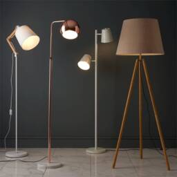 Caleb Floor Lamp - White - thumbnail 4