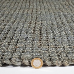 Whitefield Grey Jute Rug 120 x 170cm - thumbnail 2