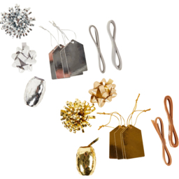 Contemporary Christmas Gift Accessories - Gold or Silver - thumbnail 1