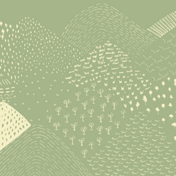 Origin Murals Abstract Fields Green Wall Mural - thumbnail 2