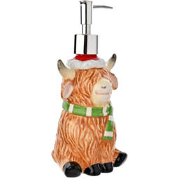 The Seasonal Gift Co. Highland Cow Ceramic Soap Dispenser - thumbnail 3