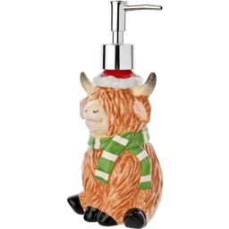 The Seasonal Gift Co. Highland Cow Ceramic Soap Dispenser - thumbnail 2