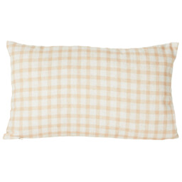 Bunnies Gingham Cushion - Natural - thumbnail 1