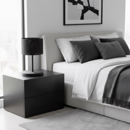 Emibig Lux Black E27 LED Table Lamp - thumbnail 4