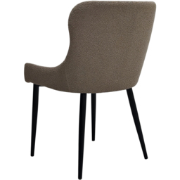 Bentley Designs Rubens Mocha Beige Boucle Dining Chair Set of 2 - thumbnail 3