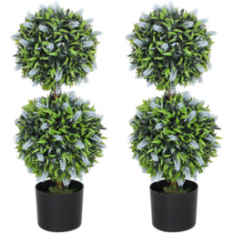 Portland Set of 2 Blue Lavender Artificial Flower in Pot - thumbnail 1