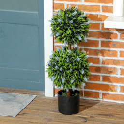 Portland Set of 2 Blue Lavender Artificial Flower in Pot - thumbnail 3