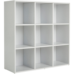 Home Source White 9 Cube Storage Shelf Unit - thumbnail 2