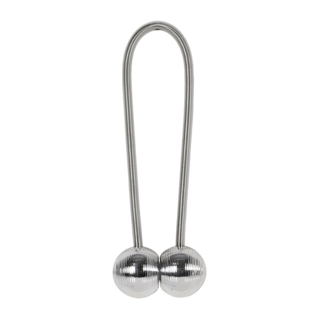 Trends Blinds Chrome Ball Magnetic Curtain Tieback