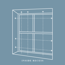 Caecus Blue Blackout Roller Blind 240 x 160cm - thumbnail 2