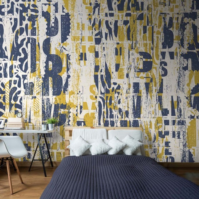 Origin Murals Letterpress Graffiti Multi Wall Mural - image 1