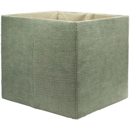 Homebase Patterned Green Cube Storage Insert 4 Pack - thumbnail 4