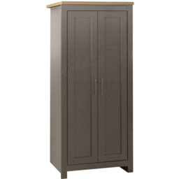 Birlea Highgate Dark Grey and Oak 2 Door Wardrobe - thumbnail 2