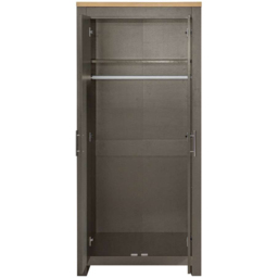 Birlea Highgate Dark Grey and Oak 2 Door Wardrobe - thumbnail 4