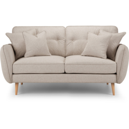 Opry Faro 2 Seater Button Back Beige Sofa - thumbnail 3