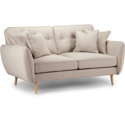 Opry Faro 2 Seater Button Back Beige Sofa - thumbnail 2
