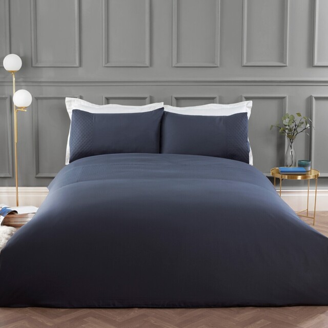 Navy Single Manhattan Pinsonic Duvet Set - image 1