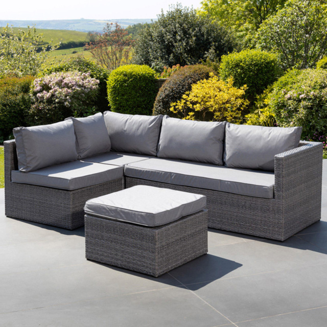 Artemis Home Della 5 Seater Grey Rattan Sectional Outdoor Corner Sofa Set - image 1