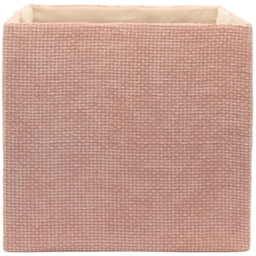 Homebase Patterned Pink Cube Storage Insert 4 Pack - thumbnail 3