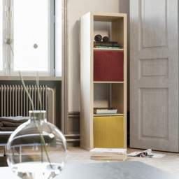 Homebase Pleated Ochre Cube Storage Insert 4 Pack - thumbnail 2