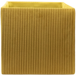 Homebase Pleated Ochre Cube Storage Insert 4 Pack - thumbnail 3
