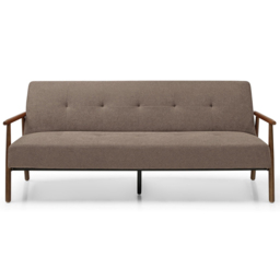 Bradley 3 Seater Taupe Sofa Bed - thumbnail 2