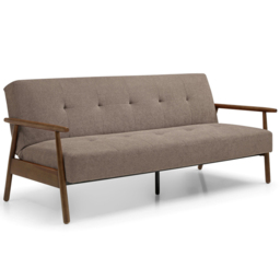 Bradley 3 Seater Taupe Sofa Bed - thumbnail 3