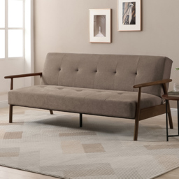 Bradley 3 Seater Taupe Sofa Bed