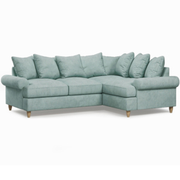 Clara Faro 10 Blue 3 Seater Left Hand Corner Agmamito Sofa - thumbnail 2