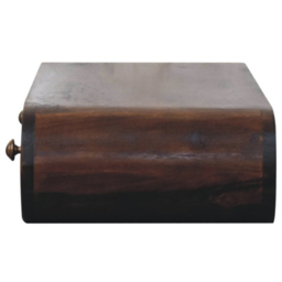 Artisan Furniture California Walnut 2 Drawer Mango Wood Wall-Mounted Console Table - thumbnail 4